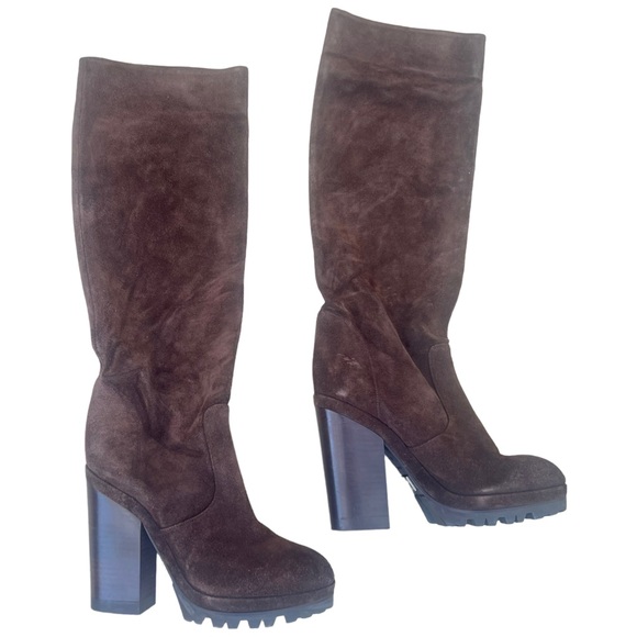 Michael Kors Suede Platform Boots - Picture 3 of 9